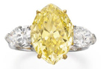    fancy vivid yellow / VS1    8,06 ct.   $266,5 . (: Christie's)