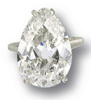Кольцо с бриллиантом D / F массой 14,43 ct (фото: Christie's)