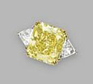 Кольцо с бриллиантом 10,29 ct Fancy Intense Yellow / VVS2 